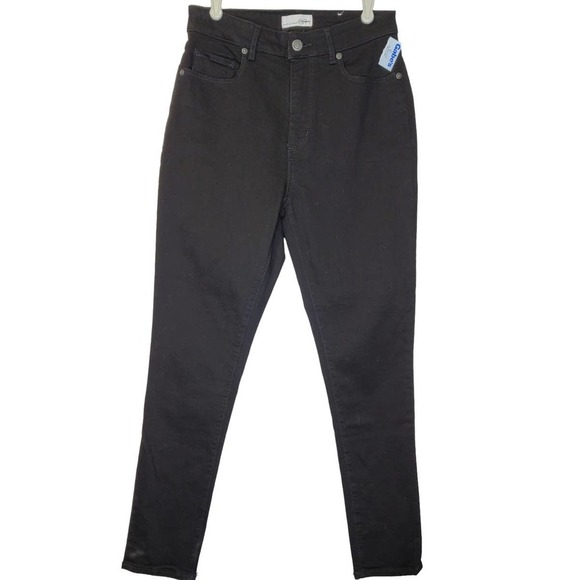 NEW Loft Ann Taylor 2 Curvy High Rise Skinny Jeans Black Chic Minimalist  Career - Picture 2 of 8
